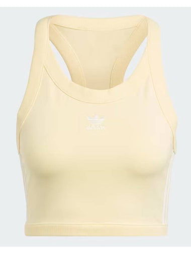 adidas 3S Short Tank Top Yellow IC6061 - ADIDAS - BALAAN 1