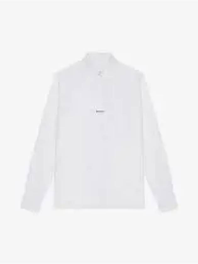 Classic Fit Poplin Long Sleeve Shirt White - GIVENCHY - BALAAN 2