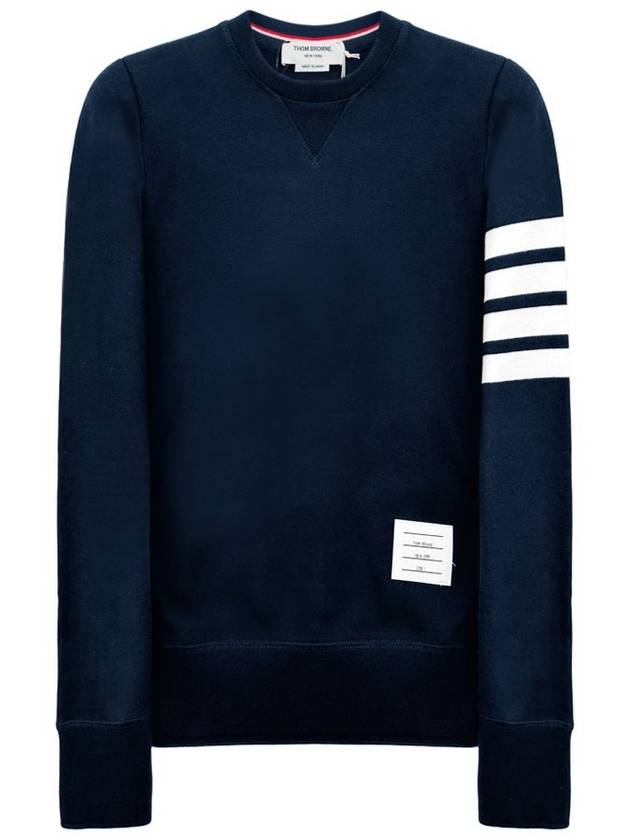 4 Bar Loopback Jersey Sweatshirt Navy - THOM BROWNE - BALAAN 2