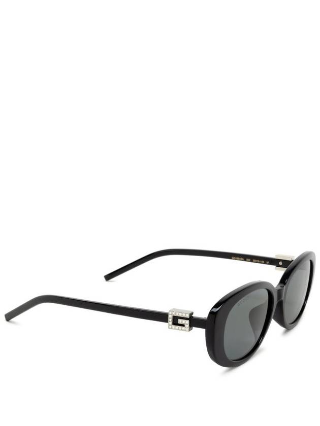 Eyewear Oval Frame Sunglasses Grey - GUCCI - BALAAN 3