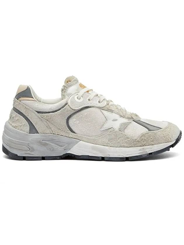 Mesh and Suede Leather Dad-Star Sneakers White Beige - GOLDEN GOOSE - BALAAN 3