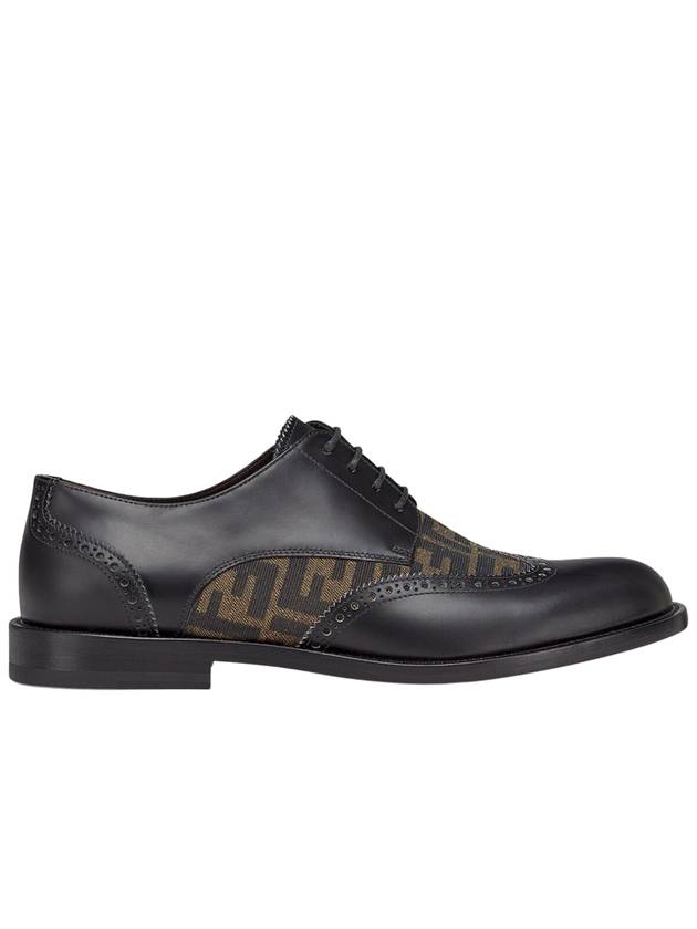 Leather Lace Up Derby Black - FENDI - BALAAN 2