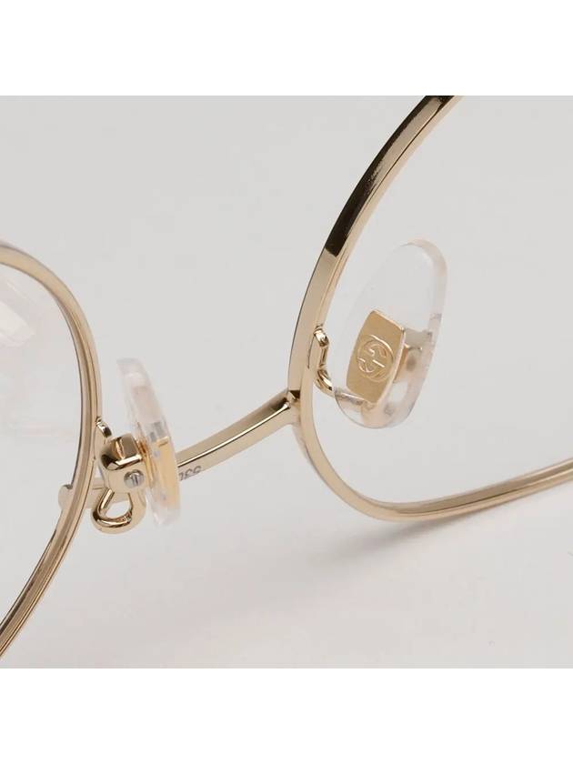 Eyewear Round Metal Eyeglasses Gold Black - GUCCI - BALAAN 11