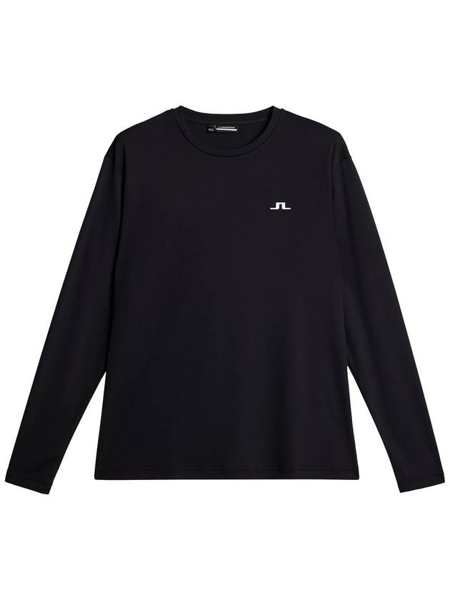 Ade Logo Long Sleeve T-Shirt Black - J.LINDEBERG - BALAAN 2