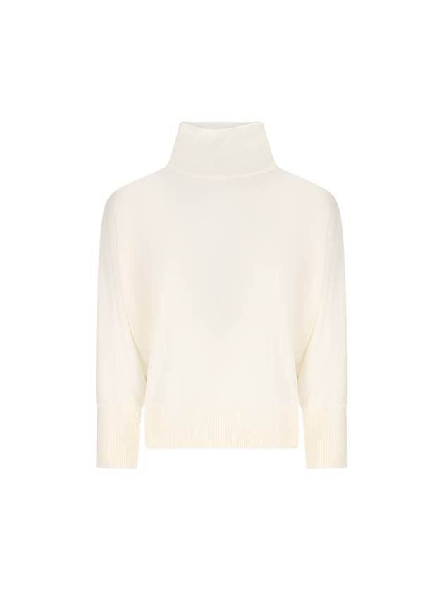 Women's Talea Virgin Wool Turtleneck White - MAX MARA - BALAAN 2