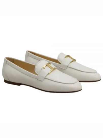 T Timeless Leather Loafers White - TOD'S - BALAAN 2