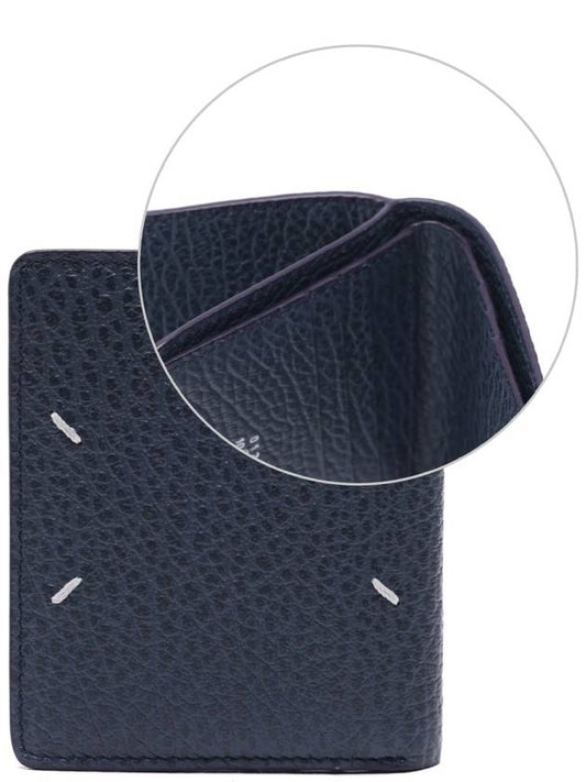 Signature Stitch Zipper Pocket Half Wallet Navy - MAISON MARGIELA - BALAAN 2