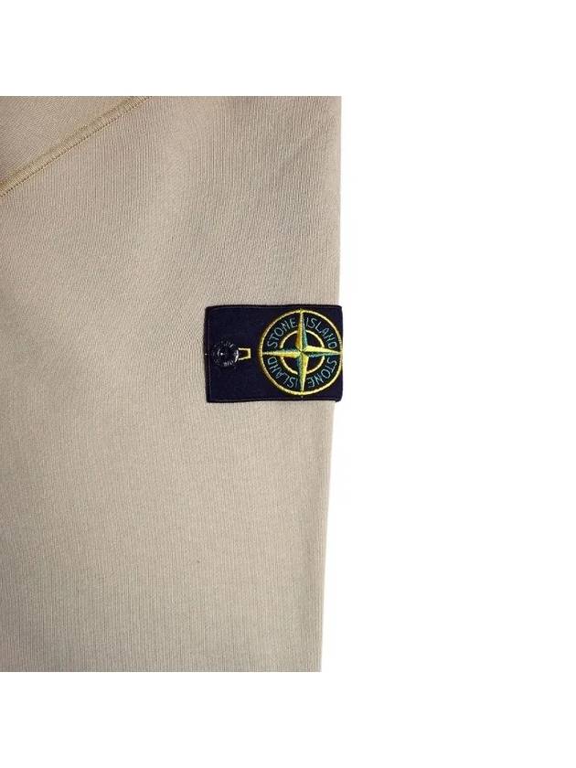 Organic Cotton Fleece Zip-Up Hoodie Desert - STONE ISLAND - BALAAN 5