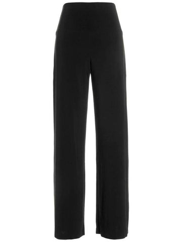 Black Pants With Elastic Waist In Tech Fabric Woman - NORMA KAMALI - BALAAN 1