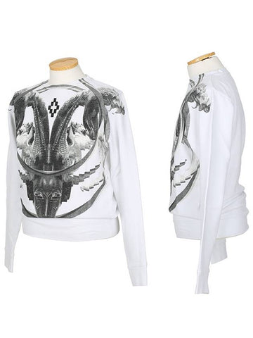 CMBA009 S1606 8026 0100 White Sweatshirt - MARCELO BURLON - BALAAN 1