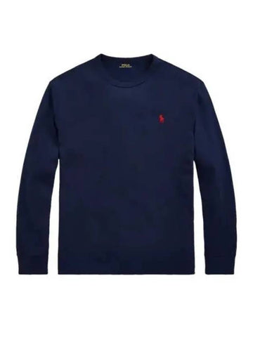 Polo Ralph Lauren Classic Fit Heavyweight Jersey T Shirt Navy - POLO RALPH LAUREN - BALAAN 1