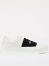 City Sport Sneakers In Leather with Strap White Black - GIVENCHY - BALAAN 4