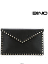 Rockstud Envelope Pouch Clutch Bag Black - VALENTINO - BALAAN 2