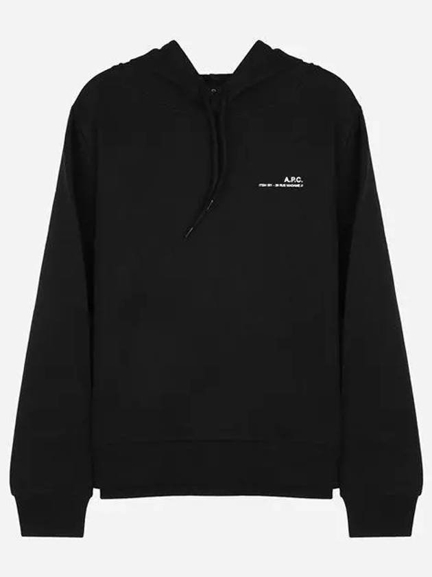 Item Logo Print Hooded Top Black - A.P.C. - BALAAN 2