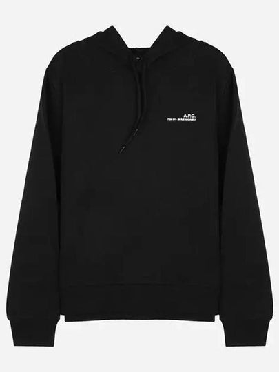 Item Logo Print Hooded Top Black - A.P.C. - BALAAN 2