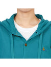 Embroidered Logo Hoodie Cardigan Green - VIVIENNE WESTWOOD - BALAAN 9