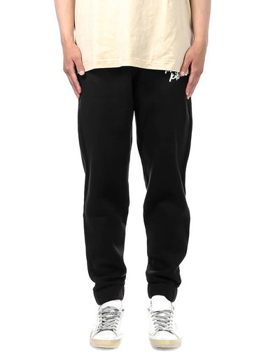 Men s Jogger Pants MM01104KM0307 BLACK WHITE - MAISON KITSUNE - BALAAN 1