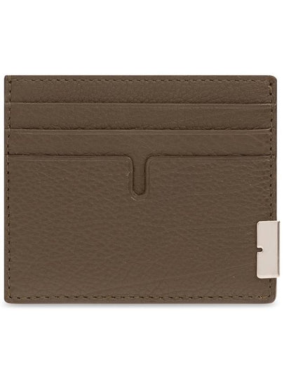 Tall B Leather Card Wallet Brown - BURBERRY - BALAAN 2