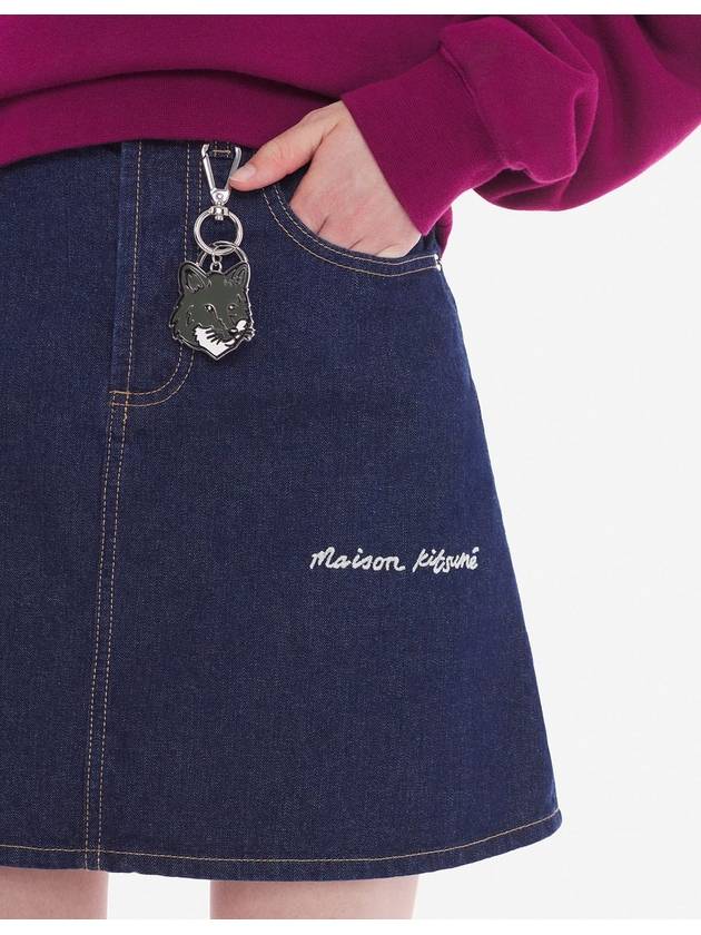 Bold Fox Head Metal Key Holder Khaki - MAISON KITSUNE - BALAAN 4