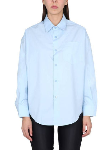 Paris Boxy Fit Poplin Shirt - AMI - BALAAN 1