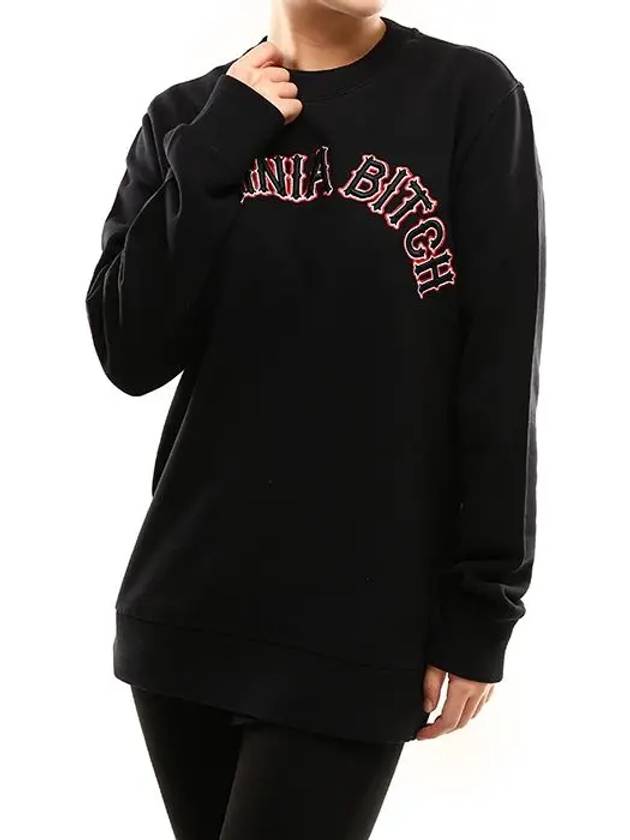 Virginia Bitch Cotton Jersey Sweatshirt Black - GIVENCHY - BALAAN 3