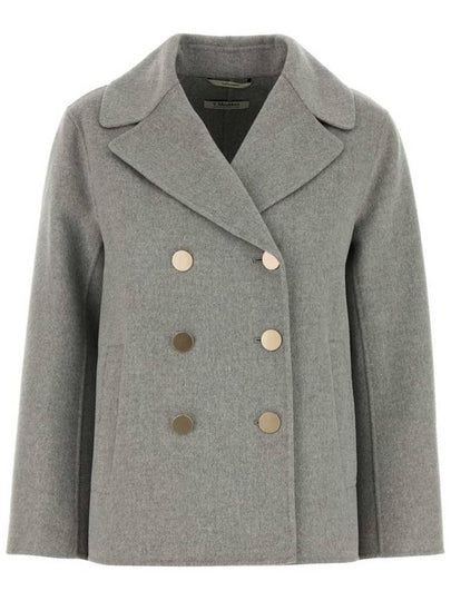 Margot Pea Coat Grey - S MAX MARA - BALAAN 2