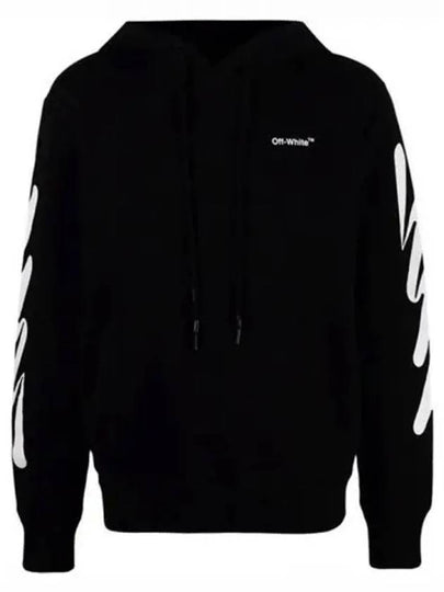 Men's Wave Diag Hoodie Black - OFF WHITE - BALAAN 2