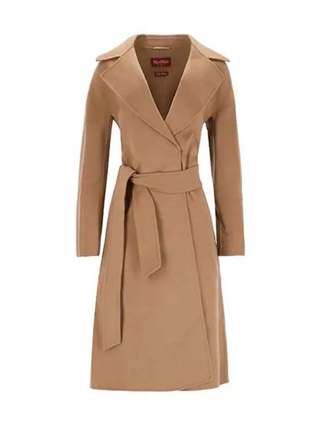 Cles Wool Cashmere Single Coat Camel - MAX MARA - BALAAN 5