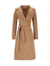 Cles Wool Cashmere Single Coat Camel - MAX MARA - BALAAN 3