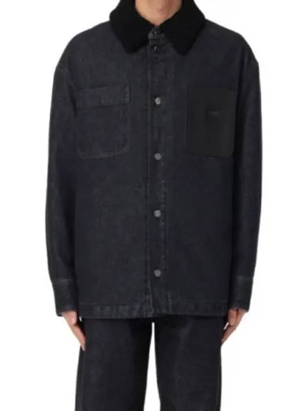 Pocket Denim Jacket Black - FENDI - BALAAN 2