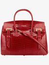 Women's Odeon Porosus Crocodile Leather Red Tote Bag ODEON 38 ROS - COLOMBO - BALAAN 2