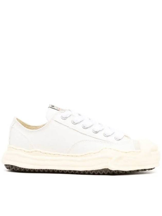 Hank Canvas Low Top Sneakers White - MIHARA YASUHIRO - BALAAN 2