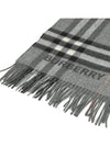 Check Pattern Scarf Grey - BURBERRY - BALAAN 3