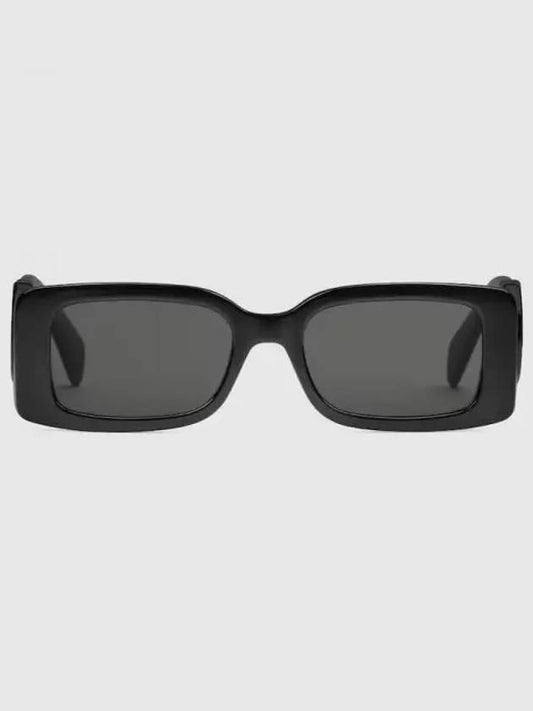 Eyewear G Logo Rectangular Frame Sunglasses Black - GUCCI - BALAAN 2