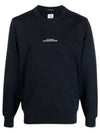 Metropolis Embroidery Logo Sweatshirt Navy - CP COMPANY - BALAAN 2