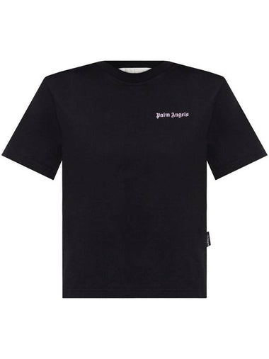 Palm Angels Classic Logo Fitted Tee Clothing - PALM ANGELS - BALAAN 1