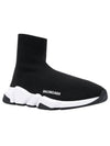 Speed Trainer  High Top Sneakers Black White - BALENCIAGA - BALAAN 3