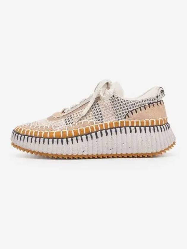 Women s Mesh Nama Sneakers Biscotti Beige C22S579Y0268 - CHLOE - BALAAN 1