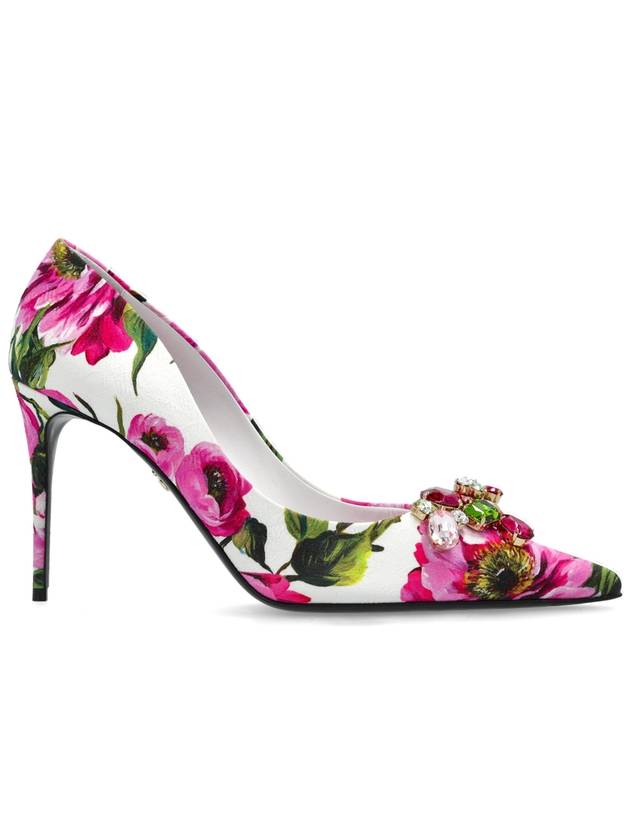 Dolce & Gabbana Floral Motif Heels, Women's, Multicolour - DOLCE&GABBANA - BALAAN 1