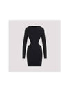 Cut Out Long Sleeved Midi Dress Black - BALENCIAGA - BALAAN 3