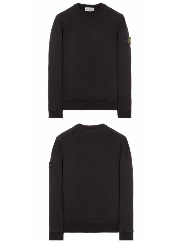 Wappen Patch Crew Neck Sweatshirt Black - STONE ISLAND - BALAAN 5