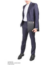 Striped Slim Fit Suit Navy - GIVENCHY - BALAAN 3