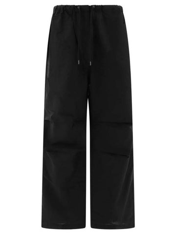 Relaxed Fit Straight Pants Black - ACNE STUDIOS - BALAAN 1