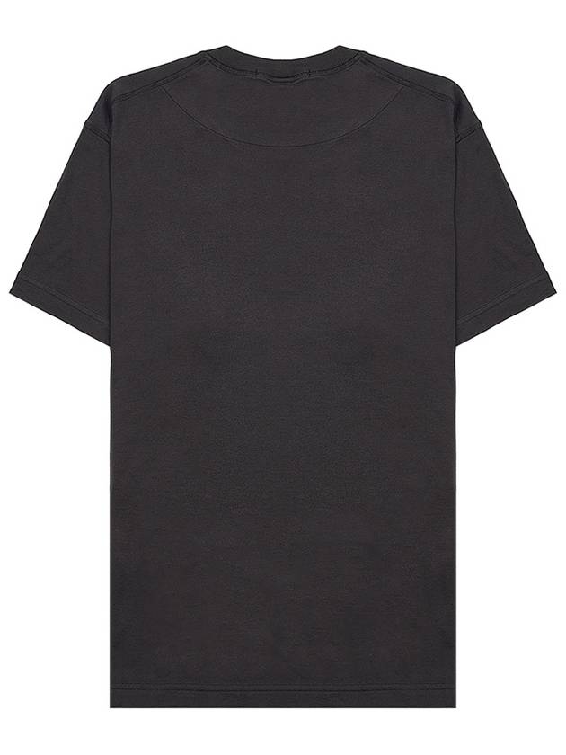 Organic Cotton Short Sleeve T-Shirt Dark Grey - STONE ISLAND - BALAAN 3