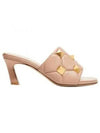 Women's Roman Studded Quilted Sandal Heels Pink - VALENTINO - BALAAN 2