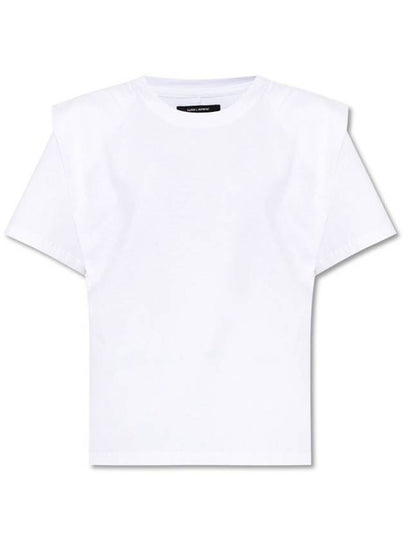 Zelitos Cotton Short Sleeve T-Shirt White - ISABEL MARANT - BALAAN 2