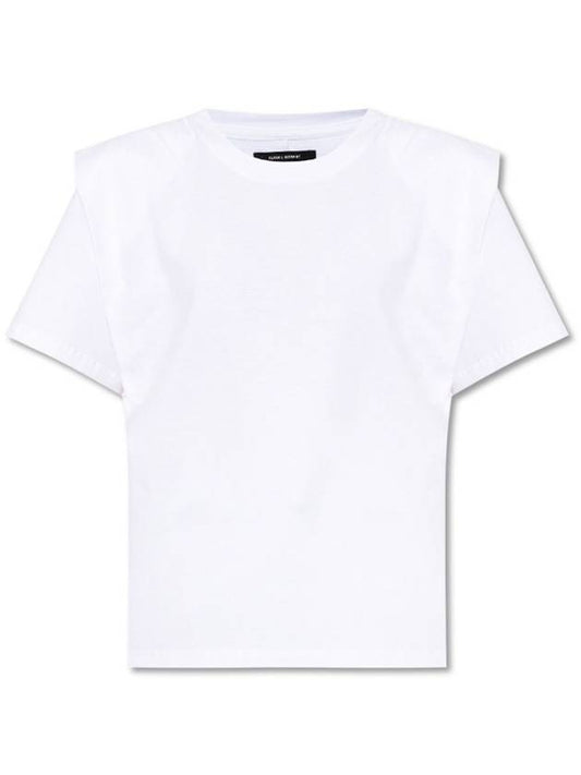 Zelitos Cotton Short Sleeve T-Shirt White - ISABEL MARANT - BALAAN 2