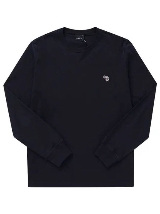 Zebra Logo Long Sleeve T-Shirt Navy - PAUL SMITH - BALAAN 2