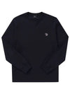 Zebra Logo Long Sleeve T-Shirt Navy - PAUL SMITH - BALAAN 3