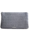 Gray Matelasse Big Clutch Bag - MIU MIU - BALAAN 3